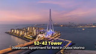 3 bedroom Apartment for Rent in Dubai Marina 5242 Tower AQR2100995 [upl. by Ashely]