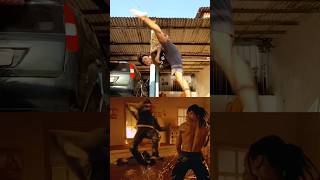 CHUTE DUPLO DO TONY JAA tonyjaa muaythai tricking [upl. by Tlihcox]