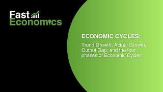 Economic Cycles Trend Growth Actual Growth Output Gap and the four phases of the Economic Cycles [upl. by Geraint926]