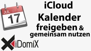 iCloud Kalender gemeinsam nutzen und freigeben [upl. by Iliam]