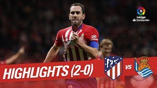 Resumen de Atlético de Madrid vs Real Sociedad 20 [upl. by Mellman]