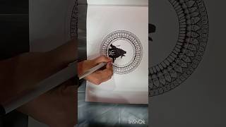 930days Mahadev Mandala art Lord shiva mandala drawing🌍❤shortfeeds mandalaart youtube shiv ji [upl. by Fredie]