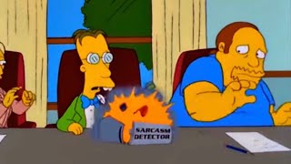 Sarcasm Detector That’s A Real Useful Invention  Channel Simpsons [upl. by Anhpad]