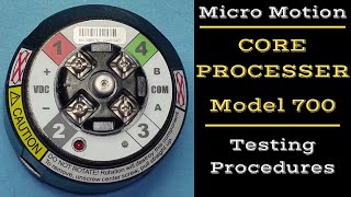 Micro Motion Core Processor  Model 700  Micro Motion Mass Flow Meter  Core Processor Testing [upl. by Hedda832]