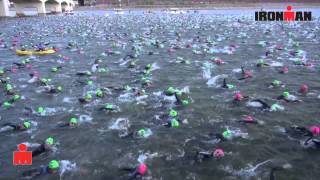 IMAZ Mass Swim Start [upl. by Lipson]