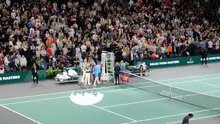 Dimitrov cry and Djokovic hug him after final ATP ROLEX MASTERS PARIS 2023 djokovic grigordimitrov [upl. by Jempty]