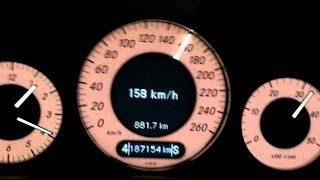 Mercedes E220CDI W211 170 ps 0140 acceleration [upl. by Luapnhoj]