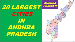 TOP 20 LARGEST CITIES IN ANDHRA PRADESH  20 MOST POPULATED CITIES IN ANDHRA PRADESH  CITY OF AP [upl. by Brier]