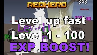 Level up 1  100 RedHero BEST METHOD Aqw Private Server [upl. by Nairad]