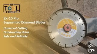 How to use segmented diamond blades for angel grinders My Tool Expert SX10 Pro [upl. by Elleret]