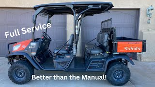 How to Fully Service a 4x4 Utility Vehicle All Fluids and Filters  Kubota RTVX1140 [upl. by Notsniw]