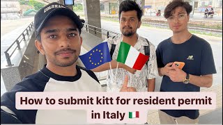 How to submit the kit for resident permit in Italy 🇮🇹  international students in Italy  Students [upl. by Lion]