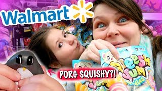 4 DIFFERENT SQUISHY BRANDS AT WALMART  SQUISHY VLOG amp HAUL [upl. by Ecirb]