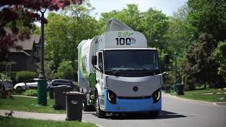 100  electric automated collection truck [upl. by Susej]