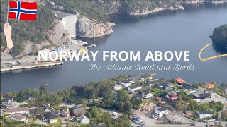 Flying Over Norway’s Iconic Atlantic Road and Fjords  Breathtaking Views Over Norway [upl. by Mikihisa]