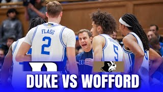 2024 Duke Basketball Highlights vs Wofford [upl. by Lyris]