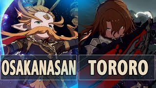 GBVSR Osakanasan Anre Vs Tororo Siegfried  High Level Gameplay [upl. by Etti]