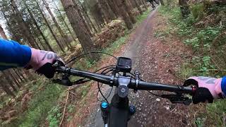 Thetford forest High Lodge Berms Limeburner trail  cheeky overtake [upl. by Suelo]