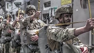 Jumping Out Of Planes US Army Paratroopers Jump Exercise [upl. by Annahsal]