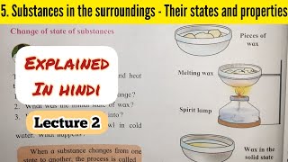 6th Std  Science  Chapter 5 Substances in the surroundings  their states and properties explained [upl. by Hgielah416]