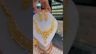 21k goldjewellery necklace wedding fyp goldaccessories youtubeshorts goldindubai arabicgold [upl. by Lebisor]