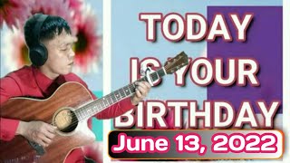 TODAY IS YOUR BIRTHDAY Minus OneKaraoke  mananita song With Lyrics amp Chords  birthday song [upl. by Buhler]