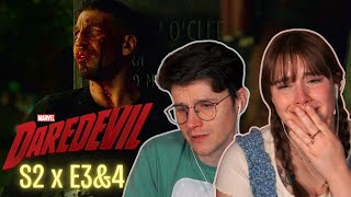 The Punisher WRECKED us  DAREDEVIL  S2 x E3amp4  First Time Watching [upl. by Nyrok]