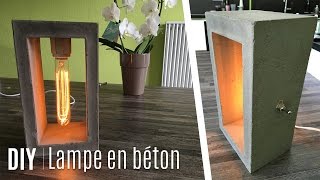 Fabriquer une Lampe avec du Béton 1 [upl. by Rhynd]