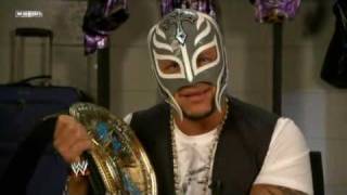 WWE Friday Night Smackdown 2009 05 22 Rey Mysterio and Jim Ross Interview [upl. by Seraphim939]