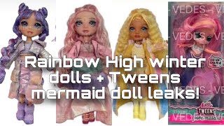 RAINBOW HIGH NEWS Winter Bella Sunny and Violet dolls  OMG Tweens mermaids [upl. by Renae]