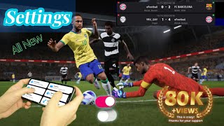 100 eFootball 2024 Settings  best control setting tips and tricks Best Setting eFootball 2024 [upl. by Atreb600]