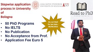 how to apply at university of bologna  Phd at university of bologna  phd Italy [upl. by Lettig611]