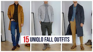 15 Fall Autumn Uniqlo Outfits for 2020  Mens Fashion Inspiration [upl. by Bourque]