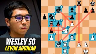 Wesley So DOMINATES Levon Aronian  FIDE Candidates 2018 [upl. by Aufmann]