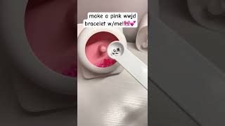 Make a pink wwjd bracelet wme🎀💕Vlogsbyjulia [upl. by Sky]