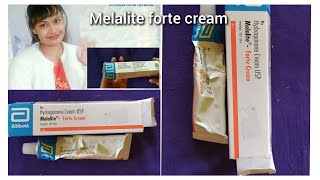 Melalite forte cream real Review मेला लाइट क्रीम को कैसे और क्यों लगाना चाहिए  Melalite cream [upl. by Ahcurb]