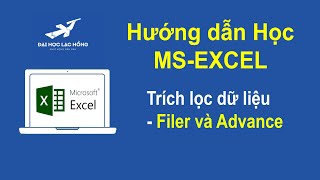 CĐ10Học MSExcel  Lọc dữ liệu rút trích dữ liệu  Filter Advanced [upl. by Benjamin]