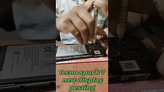 tecno spark 7 new display pesting smartphone repring video [upl. by Ettennal421]