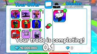 😱OMG 🔥 I TRADE ALL MY INVENTORY ON UPGRADED ENGINEER CAMERAMAN 💎  Toilet Tower Defense [upl. by Alek]