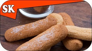 LADYFINGER biscuits  Sponge Fingers  Savoiardi for Trifle or Tiramisu [upl. by Chace290]