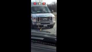 Ambulance stuck in ditch [upl. by Yrrehs]