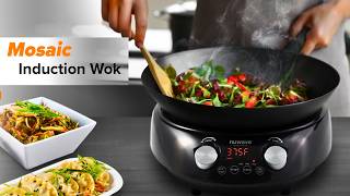 Nuwave Mosaic Induction Wok  Nuwave Mosaic Induction Review  Nuwave Induction Cooktop  cooking [upl. by Yeldahc]