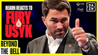 Eddie Hearn Reacts To Oleksandr Usyks Sensational Win Against Tyson Fury [upl. by Gelya365]