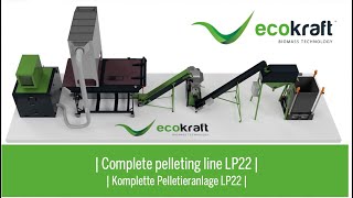 ECOKRAFT  Complete pelletizing line LP22 [upl. by Graig]