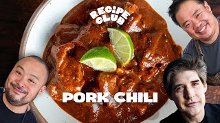 Dave Arnolds PORK CHILI  A Seriously Indulgent Game Day Recipe  Recipe Club [upl. by Eletnahs619]