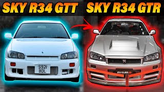 GTT VS GTR QUAIS SÃO AS DIFERENÇAS Nissan Skyline R34 [upl. by Ativak]