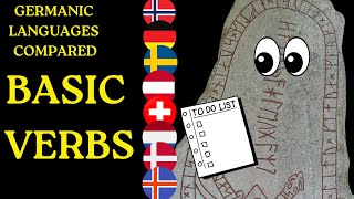 Germanic Languages Compared Basic Verbs germanic [upl. by Mulloy]