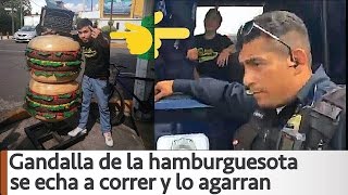 Hamburguesero gandalla se echa a correr y lo agarra la Policia  Poder Anti Gandalla [upl. by Ramsdell]