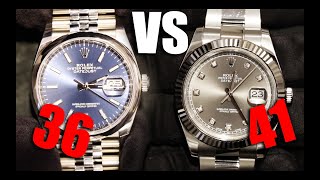 Rolex Datejust 36mm vs 41mm [upl. by Enrev710]