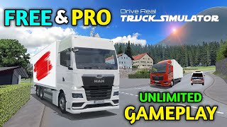 🚚 Unlimited Gameplay of Drive Real Truck Simulator  Free Mode amp Pro Mode Features [upl. by Ahseikal294]